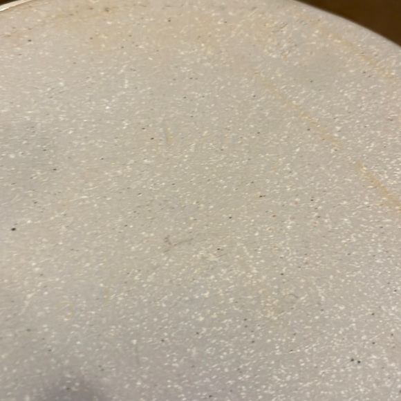 Pigeon River Pottery Pie Plate Signed Blue Cream Oven Safe Excellent Condition - Picture 8 of 13